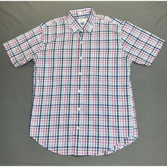 Peter Millar Other - Peter Millar Men's Button Down Shirt Size Medium Short Sleeve Crown Ease